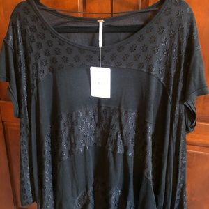NWT- Free People black shirt